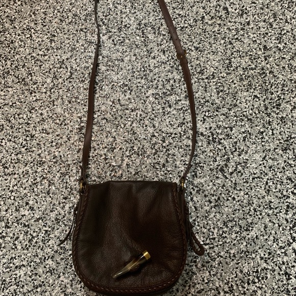 Brown leather Ralph Lauren crossbody bag. - Picture 2 of 4